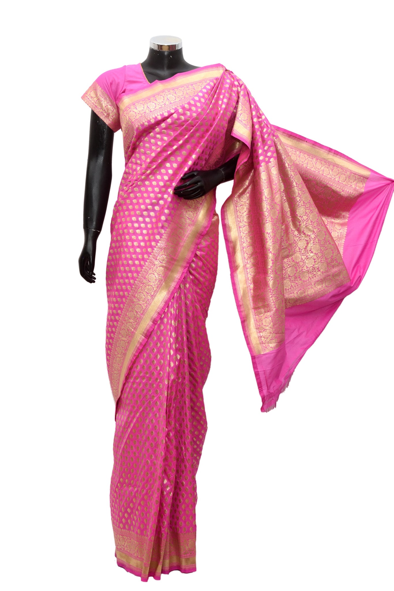Silk saree in pink #fdn902-331