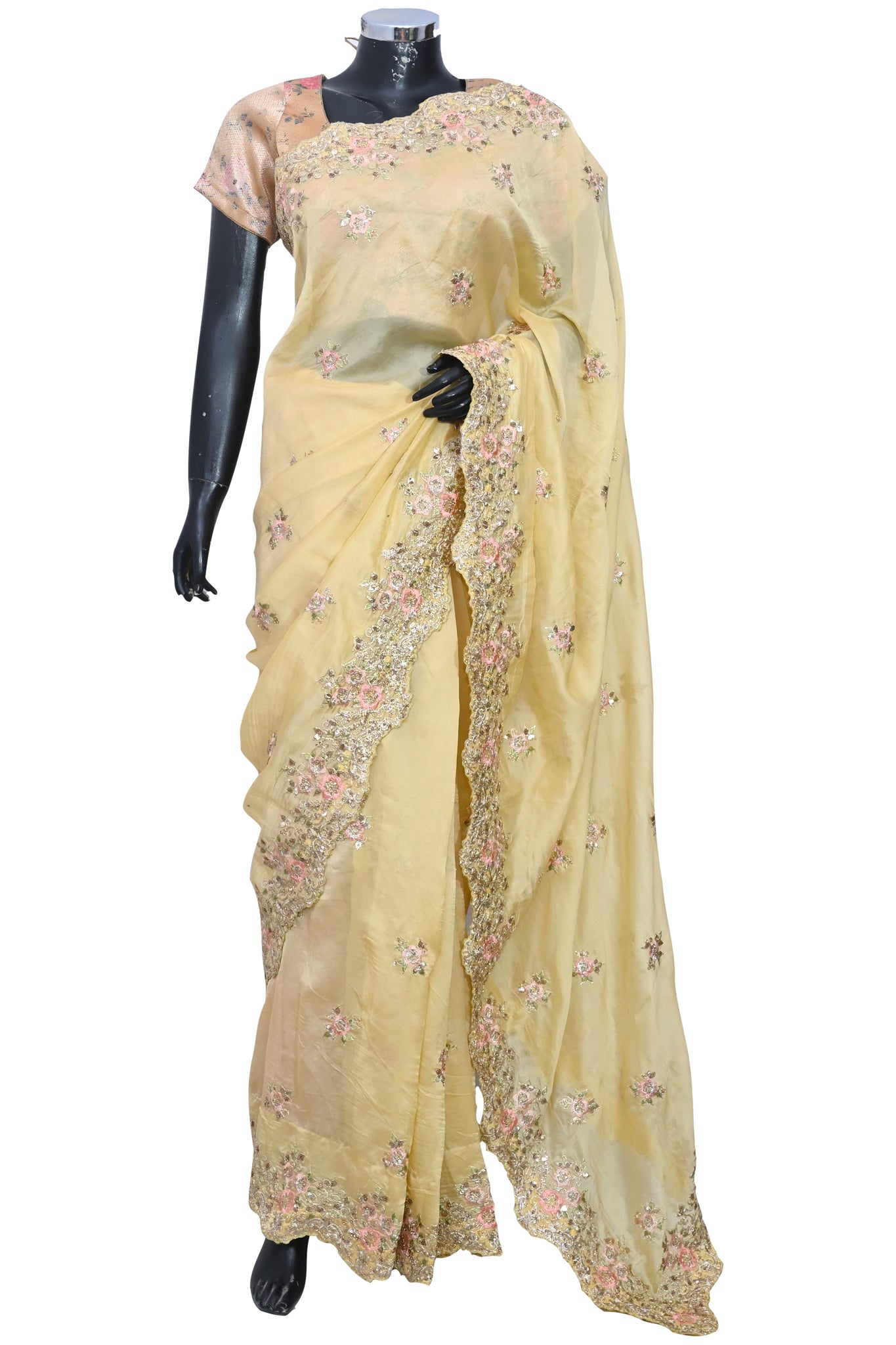 Soft organza embroidered saree #fdn90670-501